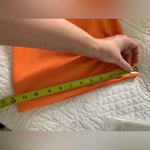 1970s Vintage peach orange retro wide leg jumpsuit - Picture 12 of 13